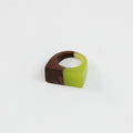 Narrow Mixed Media Ring Lime - Sylca Designs - Chunky Jewelry