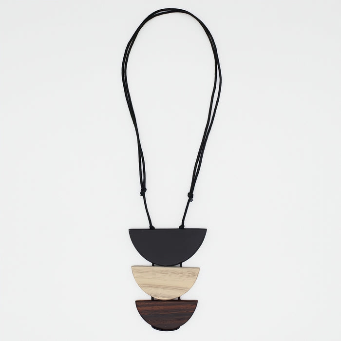 Natural Triple Moon Necklace - Sylca Designs - Chunky Jewelry