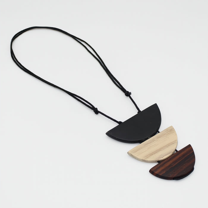 Natural Triple Moon Necklace - Sylca Designs - Chunky Jewelry