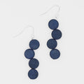 Navy Eva Dangle Earrings - Sylca Designs - Chunky Jewelry