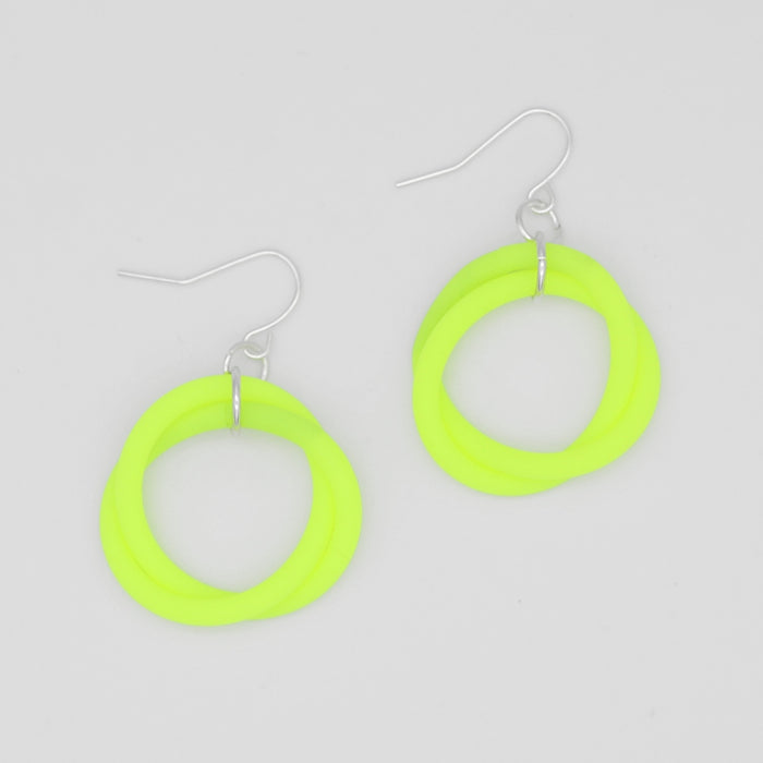Neon Cefalu Swirl Earring - Sylca Designs - Chunky Jewelry