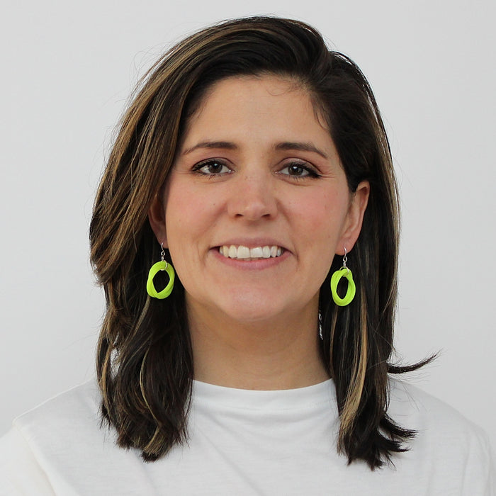 Neon Cefalu Swirl Earring - Sylca Designs - Chunky Jewelry