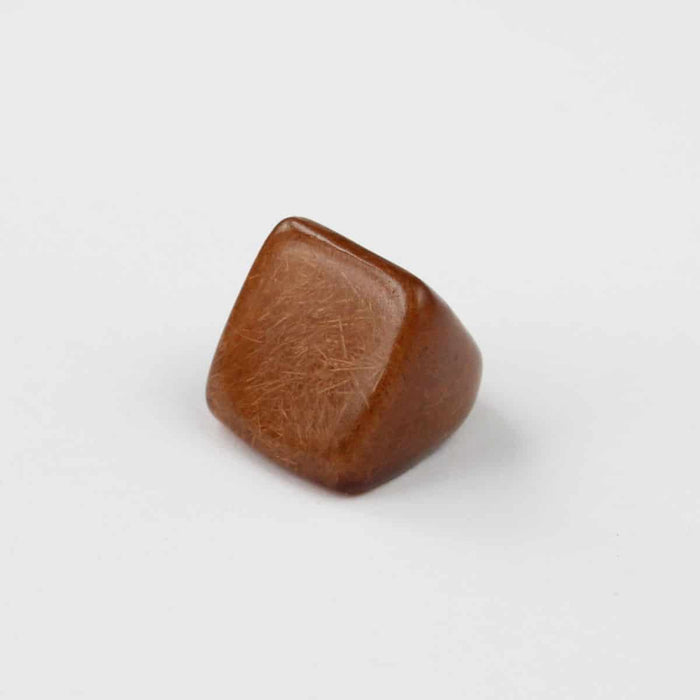 Neutral Resin Statement Ring - Sylca Designs - Chunky Jewelry