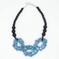 Ocean Blue Mosaic Statement Necklace