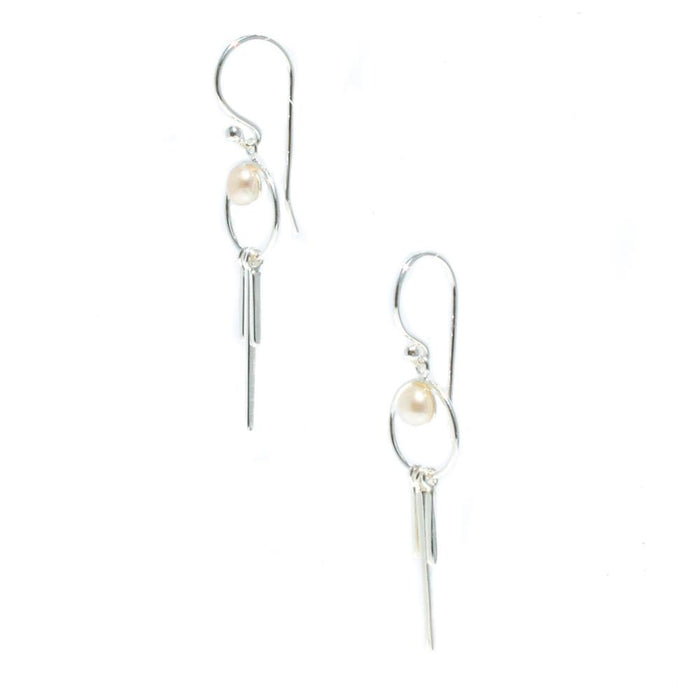 ocean dance pearl earrings