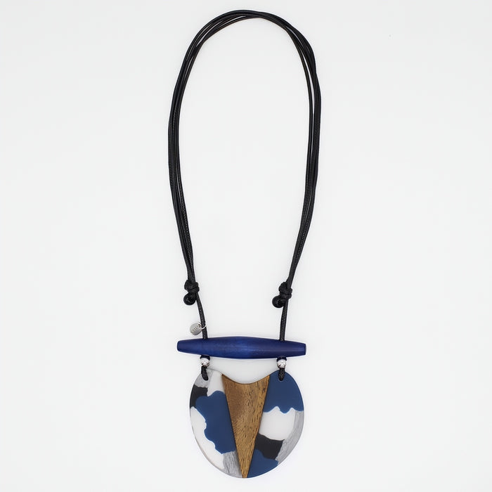 Ocean Drift Resin Pendant Necklace - Sylca Designs - Chunky Jewelry