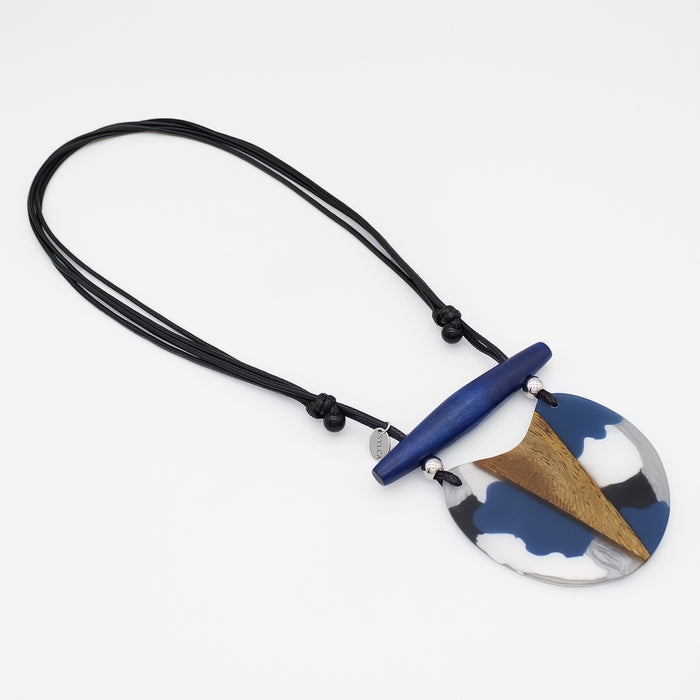 Ocean Drift Resin Pendant Necklace - Sylca Designs - Chunky Jewelry