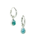Ocean Magic Larimar Sleeper Earrings Silver | Sterling Silver Larimar Earrings