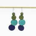 Ocean Meadow Wooden Earring