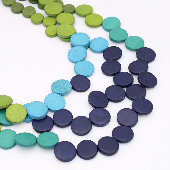 Ocean Meadow Wooden Statement Necklace