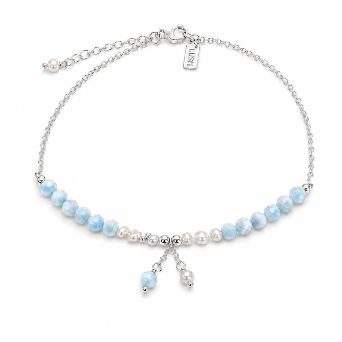 Larimar dainty anklet