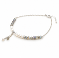 Ocean Spell Pearl Bracelet Labradorite | Dainty labradorite and pearl bracelet