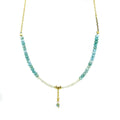 Ocean Spell Pearl Necklace Larimar Gold | Broome Jewellery Designs