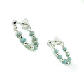 Oceanic Loops Larimar Earrings Silver