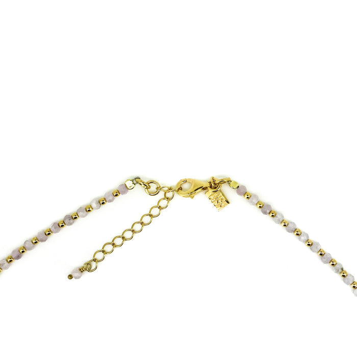 Oceanic Loops Lavender Necklace Gold | Gold Vermeil Lavender Gemstone Necklace