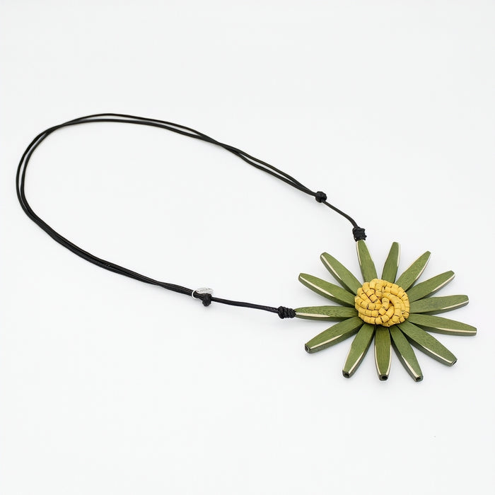 Olive Amaya Flower Statement Necklace