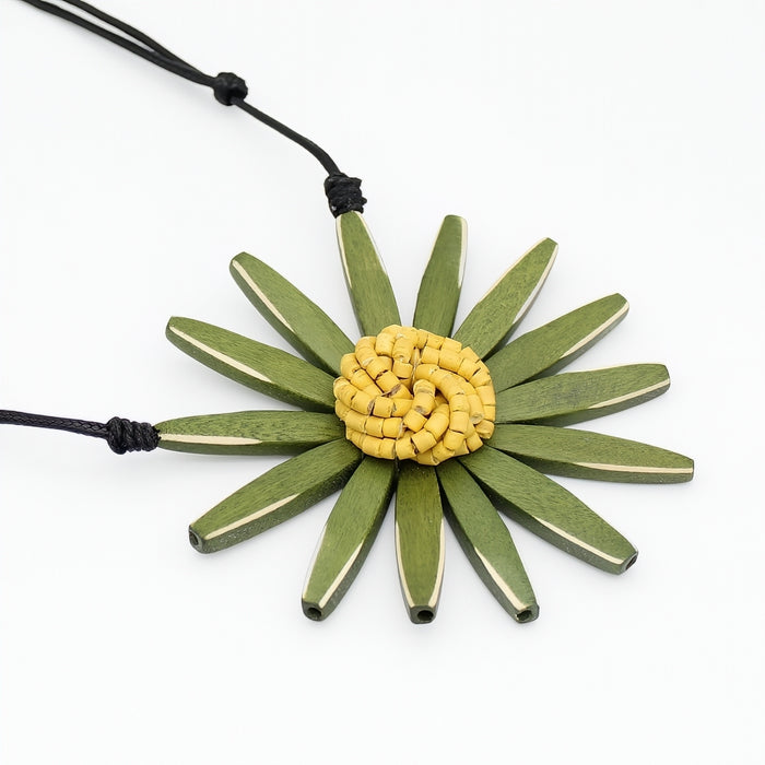 Olive Amaya Flower Statement Necklace