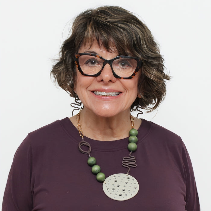 Olive Crater Statement Necklace - Sylca Designs - Chunky Jewelry