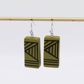 Olive Geometric Vesperra Earring - Sylca Designs - Chunky Jewelry