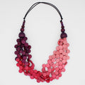 Ombre Red Gillian Necklace - Sylca Designs - Chunky Jewelry