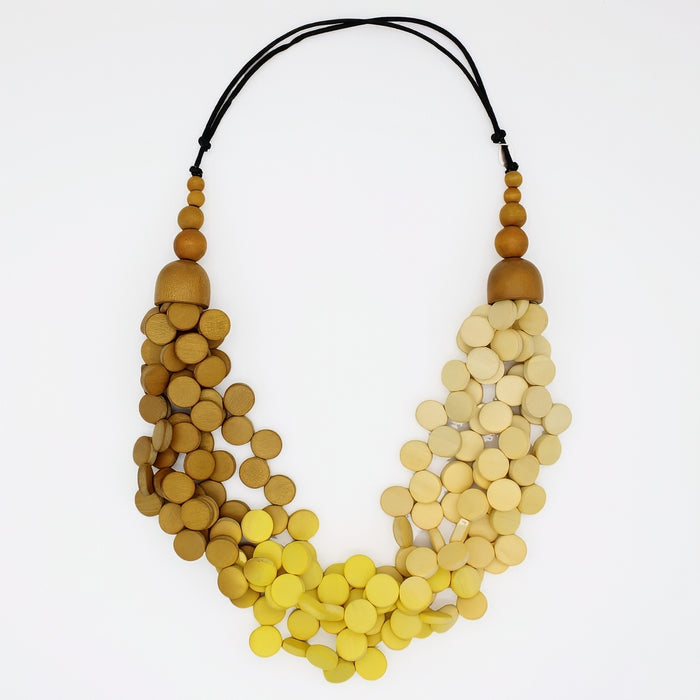 Ombre Yellow Gillian Necklace - Sylca Designs - Chunky Jewelry