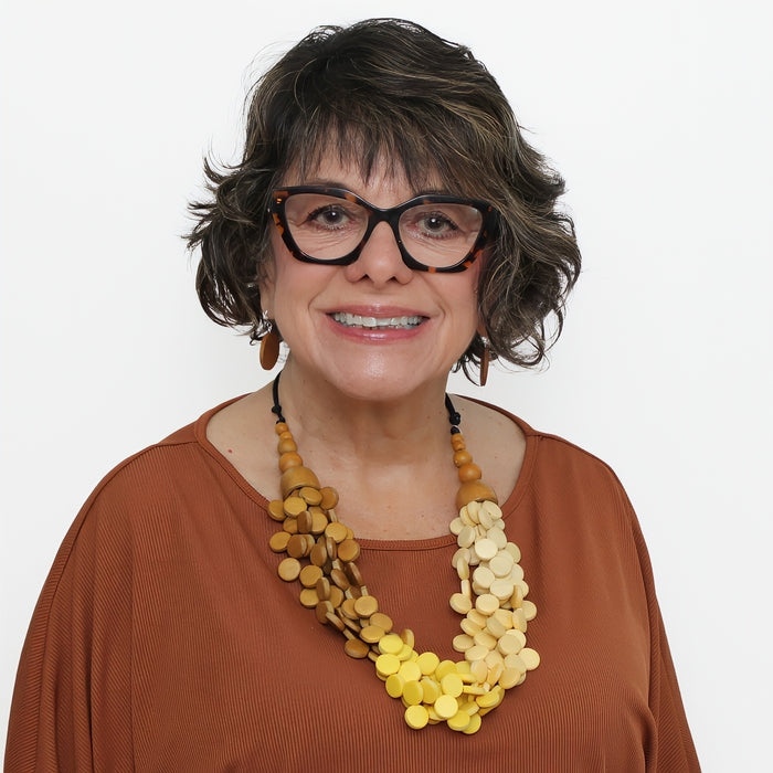 Ombre Yellow Gillian Necklace - Sylca Designs - Chunky Jewelry