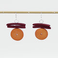 Orange Billie Dangle Earring - Sylca Designs - Chunky Jewelry