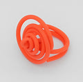 Orange Cefalu Swirl Ring - Sylca Designs - Chunky Jewelry