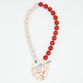 Orange Cosmic Splash Pendant Necklace - Sylca Designs - Chunky Jewelry