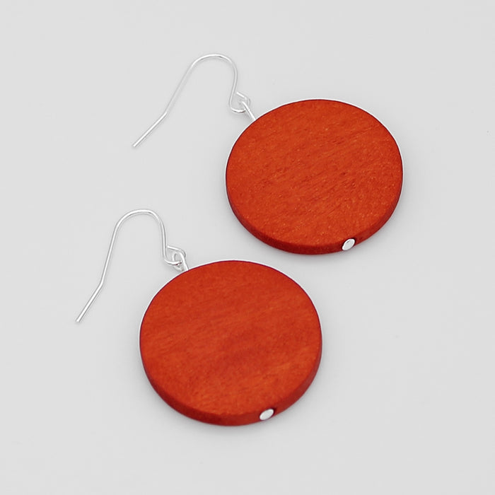 Orange Dot Rosie Earrings - Sylca Designs - Chunky Jewelry