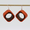 Orange Geoblend Dangle Earring - Sylca Designs - Chunky Jewelry