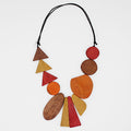 Orange Long Alexis Necklace - Sylca Designs - Chunky Jewelry