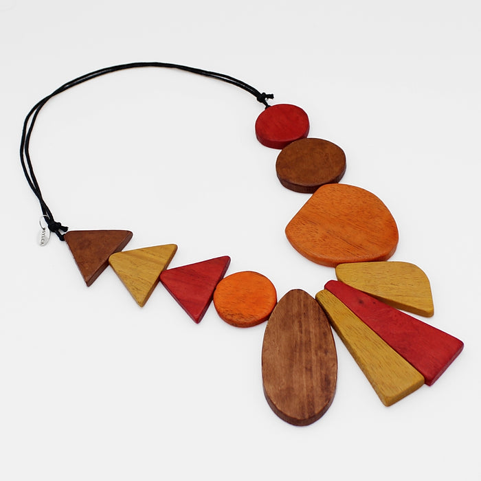 Orange Long Alexis Necklace - Sylca Designs - Chunky Jewelry