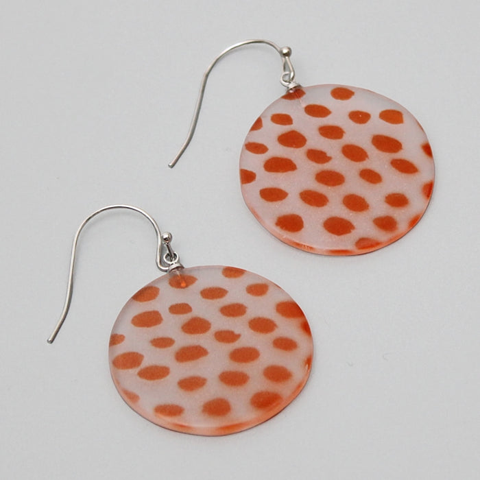 Orange Maureen Earrings - Sylca Designs - Chunky Jewelry
