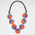 Orange Multi Poppy Necklace - Sylca Designs - Chunky Jewelry