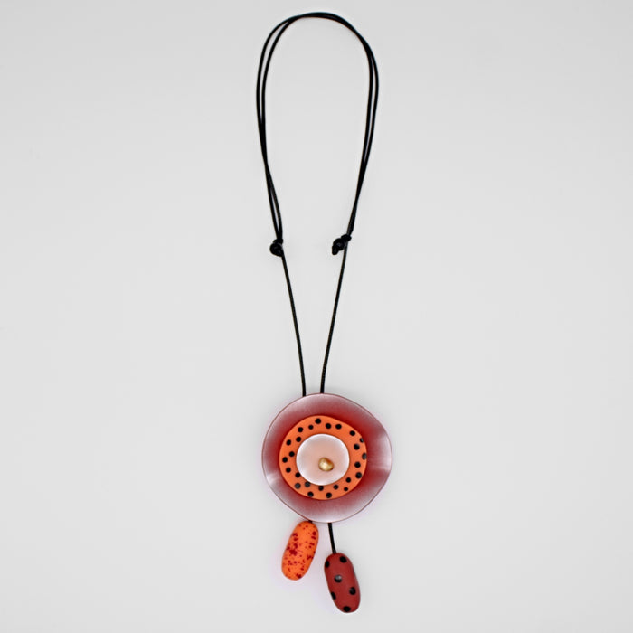 Orange Reign Necklace - Sylca Designs - Chunky Jewelry