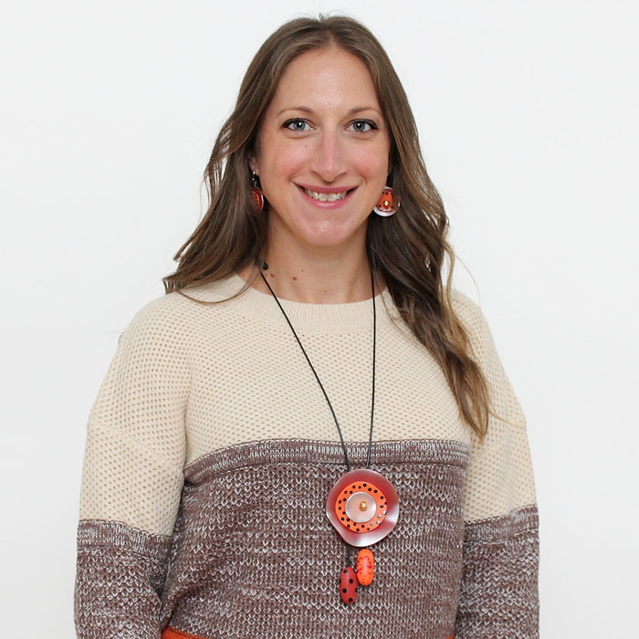 Orange Reign Necklace - Sylca Designs - Chunky Jewelry
