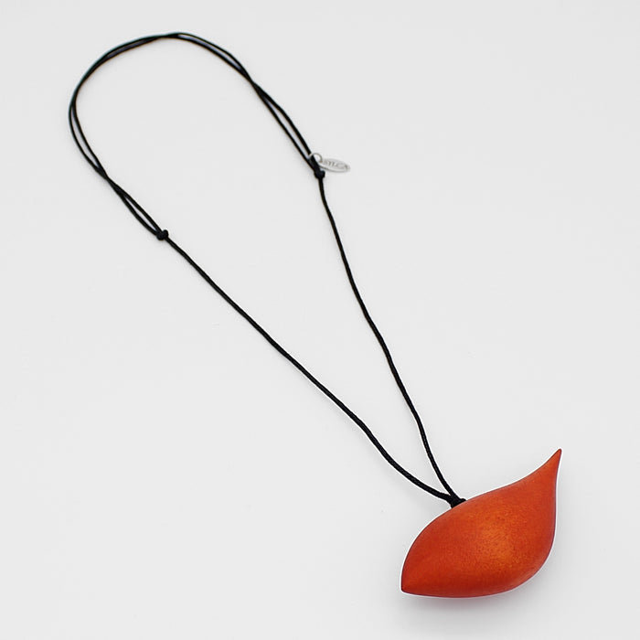 Orange Robin Pendant Necklace - Sylca Designs - Chunky Jewelry
