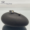 Ornate Aurora Borealis Curved Barbell