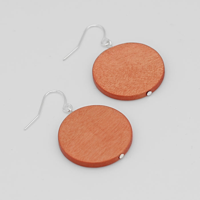 Peach Dot Rosie Earrings - Sylca Designs - Chunky Jewelry