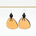 Peach Petal Pop Resin Earrings
