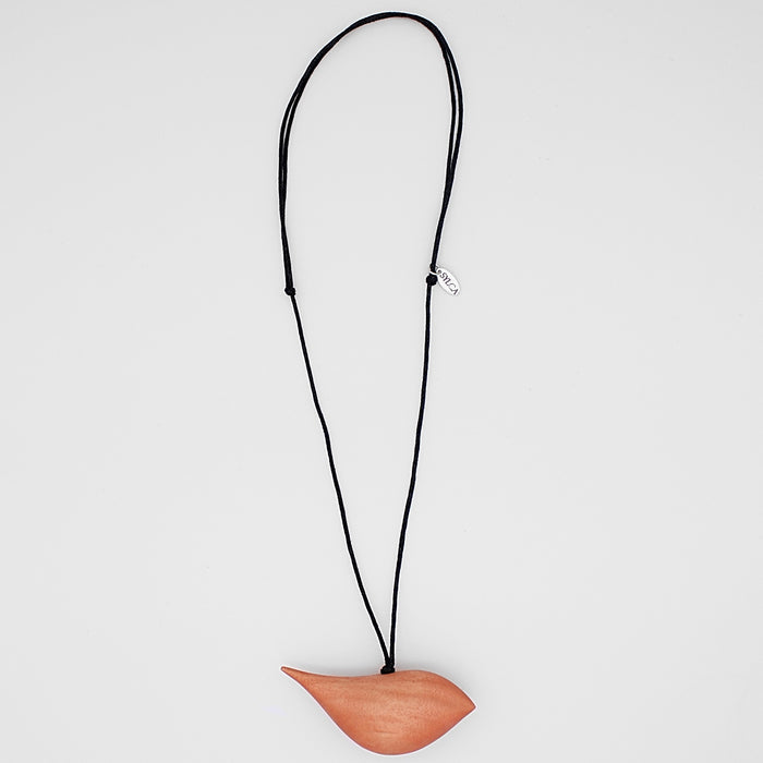 Peach Robin Pendant Necklace - Sylca Designs - Chunky Jewelry
