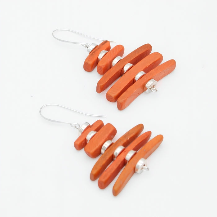 Peach Simply Stacked Earrings