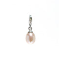 Pearl Charm On Sterling Silver Lobster Clasp