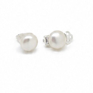 white pearl clip-ons