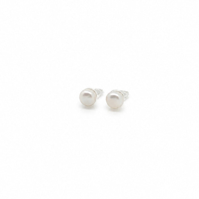 small white pearl clip-ons