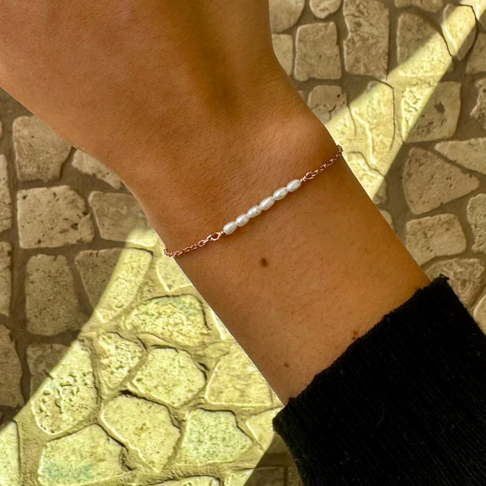 Pearl Coast Bracelet Rose Gold | Dainty Rose Gold Bracelet Australia