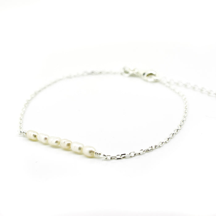 Pearl Coast Bracelet Silver | Freshwater Pearl Sterling Silver Bracelet
