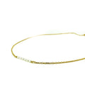 dainty gold chain necklace with freshwtaer pearls designed in broome australia