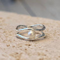 Pearl Flow Ring  Silver